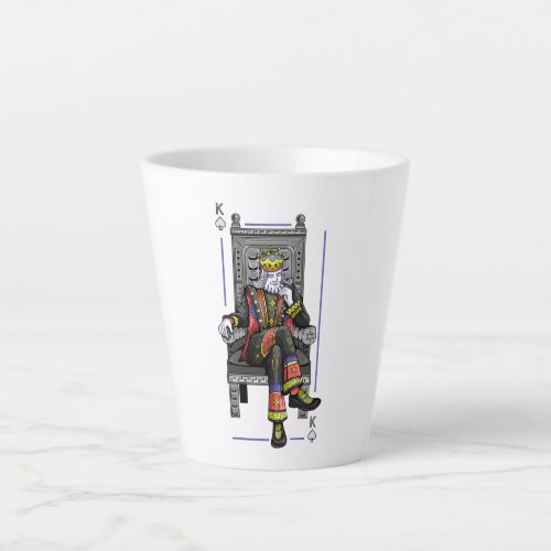 Card King Latte Mug