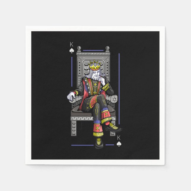Card King Napkins (Front)