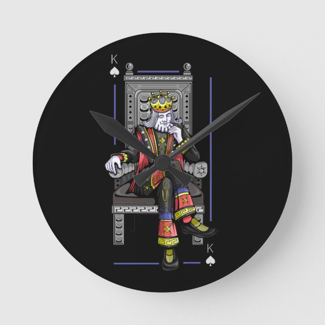 Card King Round Clock (Front)