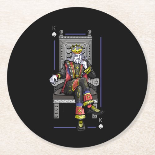 Card King Round Paper Coaster