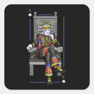 Card King Square Sticker