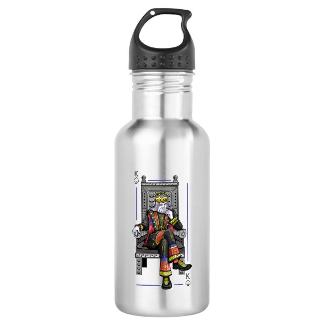 Card King Stainless Steel Water Bottle (Front)