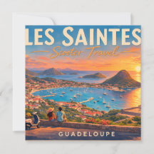 Card Les Saintes Guadeloupe Bay | Card