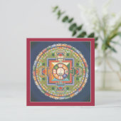 CARD Mandala of Compassion - square, with envelope (Standing Front)