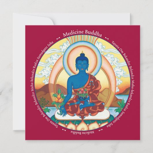 CARD Medicine Buddha - with envelope (Front)