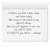 Card Message: Physical Change Can't Steal Beauty (Inside Horizontal (Bottom))