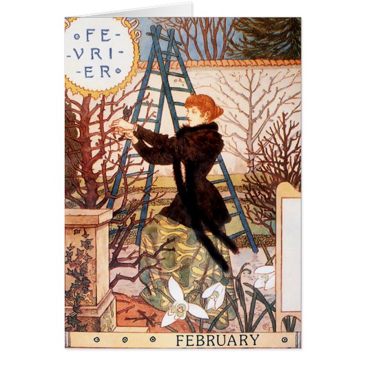 Card: Month of February - Février Cards (Front)