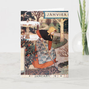 Card: Month of January - Janvier Card