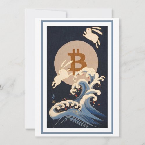 Card Moon Bitcoin Rabbits _ Japanese Otsukimi