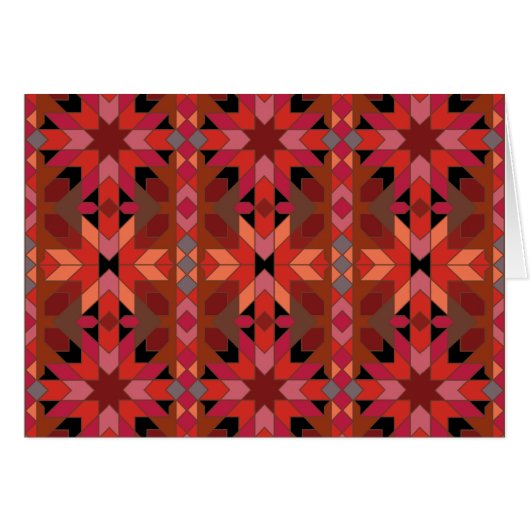 Card Morrocco red orange black (Front Horizontal)