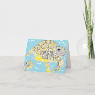 Card Note Blank Inside Sea Turtles Sarr