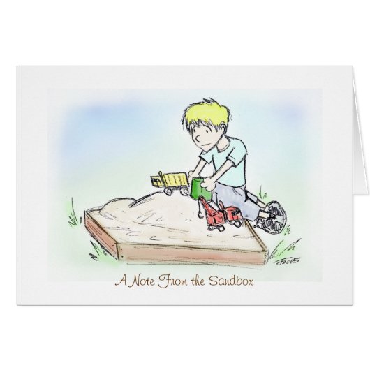 Card - Note from sandbox (Front Horizontal)