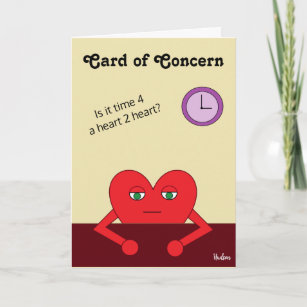 Card of Concern:  