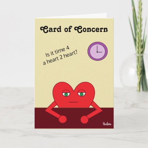 Card of Concern  
