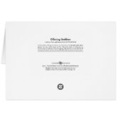 CARD Offering Goddess (Dakini) - with explanation (Back Horizontal)