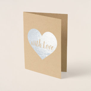 Card on kraft paper for any occasion.