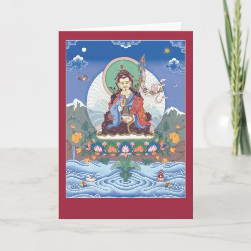 CARD Padmasambhava  Guru Rinpoche _ with mantra