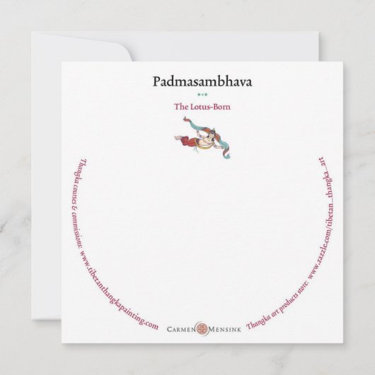 CARD Padmasambhava - with envelope (Back)