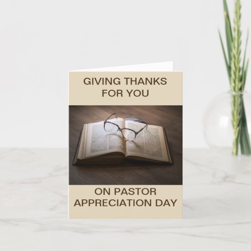 Card Pastor Appreciation Day Jeremiah 3:15