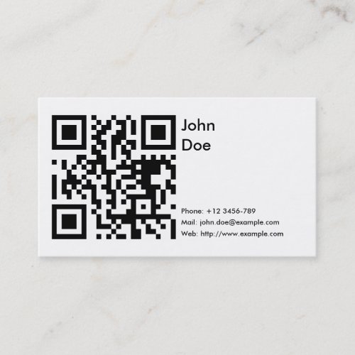 Card (phone, email, web) business card