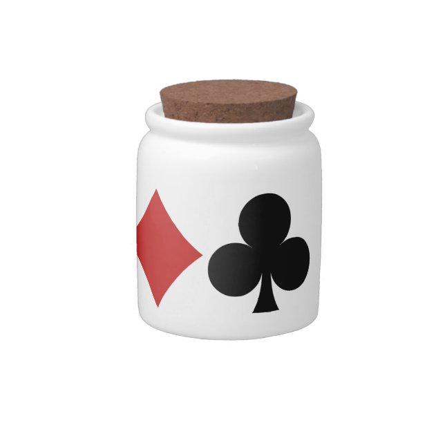 Card Player candy jar (Right)