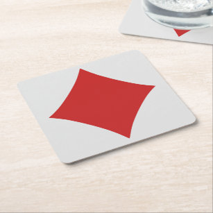 Card Player coasters - Diamond