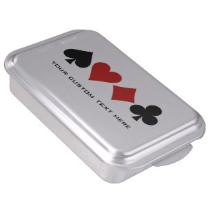 Card Player custom cake tin Pan