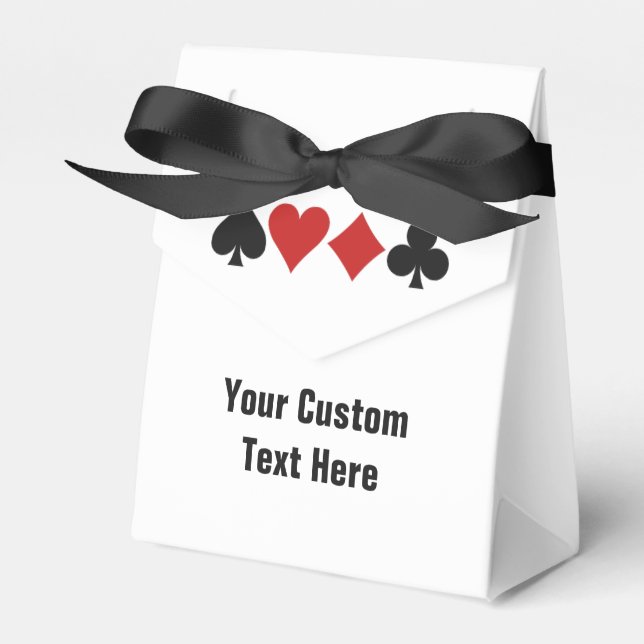 Card Player custom favor box (Front Side)