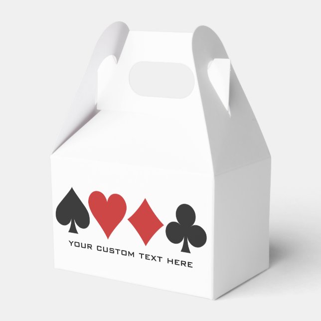 Card Player custom favor box (Front Side)