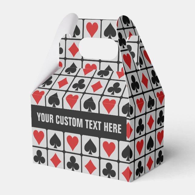 Card Player custom favor boxes (Front Side)