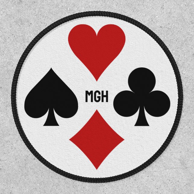 Card Player custom monogram Patch (Front)