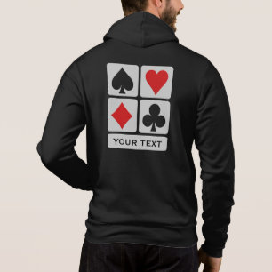 Card Player custom name & text Hoodie