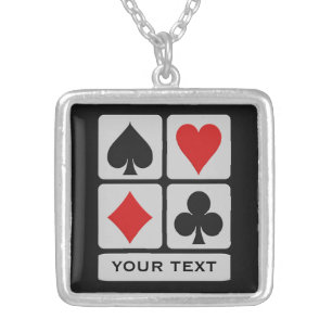Card Player custom necklace