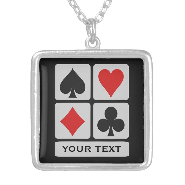 Card Player custom necklace (Front)