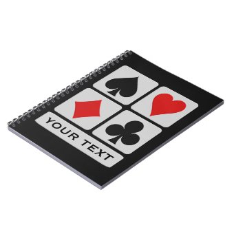 Card Player custom notebook | Zazzle