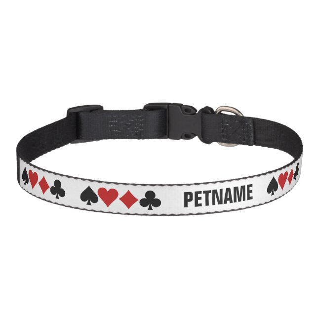 Card Player custom pet collars (Front)