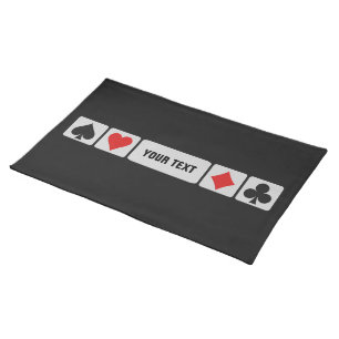 Card Player custom placemats