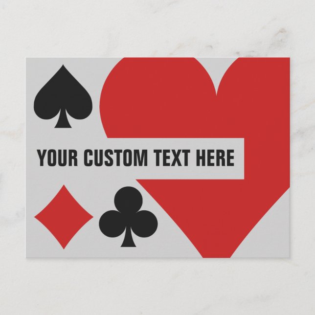 Card Player custom postcard (Front)