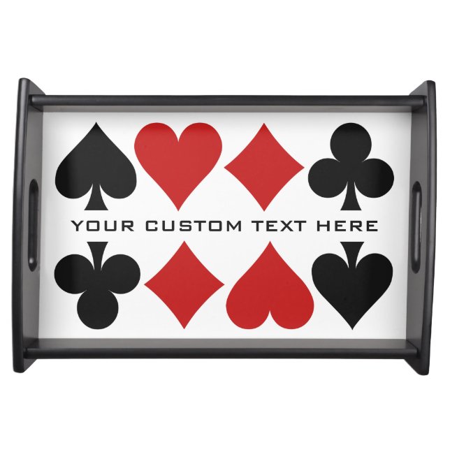Card Player custom serving trays (Front)