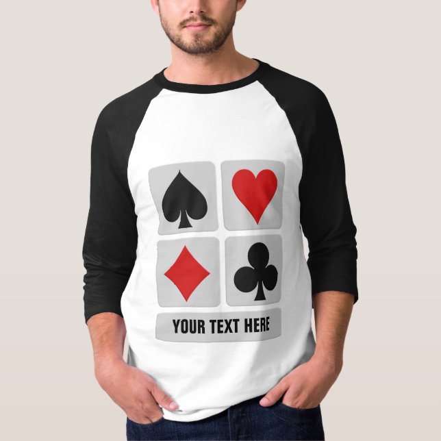 Card Player custom shirts & jackets (Front)
