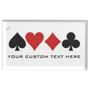 Card Player custom table card holder