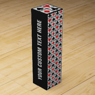 Card Player custom wine gift box