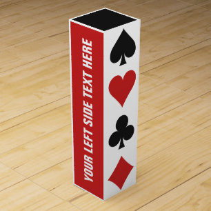 Card Player custom wine gift box