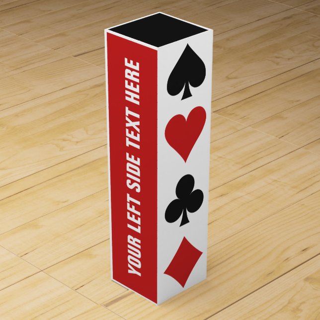 Card Player custom wine gift box (Front)