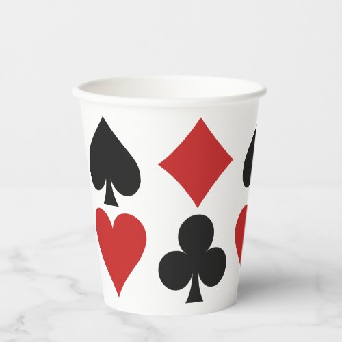 Card Player Paper Cups