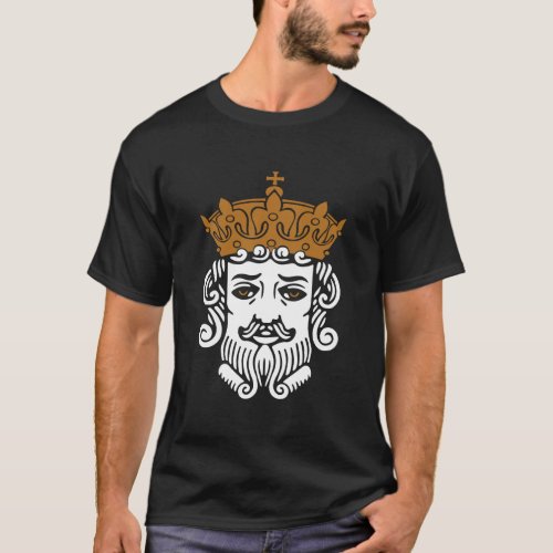Card Player Poker King Face T_Shirt