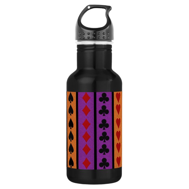 Card Player Water Bottle (Front)