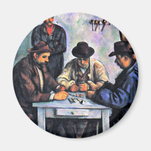 Card Players By Paul Cézanne (Best Quality) Magnet