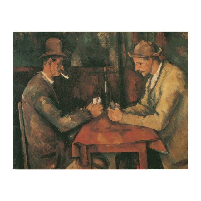 Card Players by Paul Cezanne, Vintage Fine Art (Front)