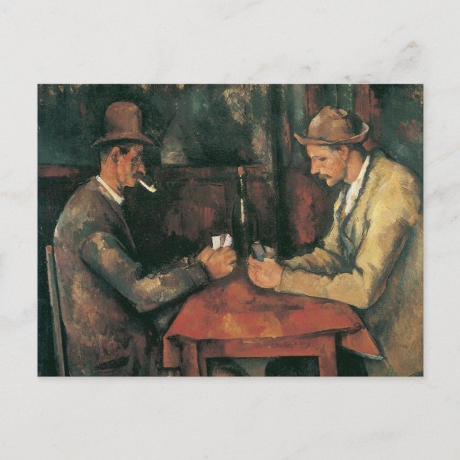 Card Players by Paul Cezanne, Vintage Fine Art (Front)
